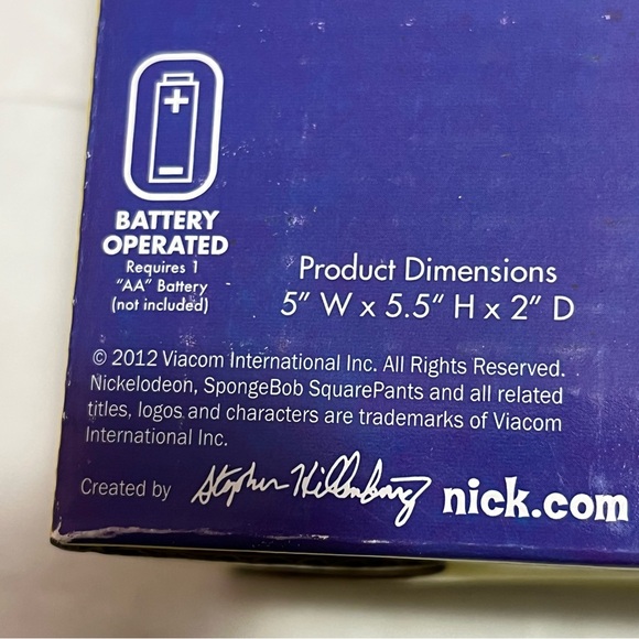 2012 Nickelodeon SpongeBob Squarepants Alarm Clock - Picture 8 of 8